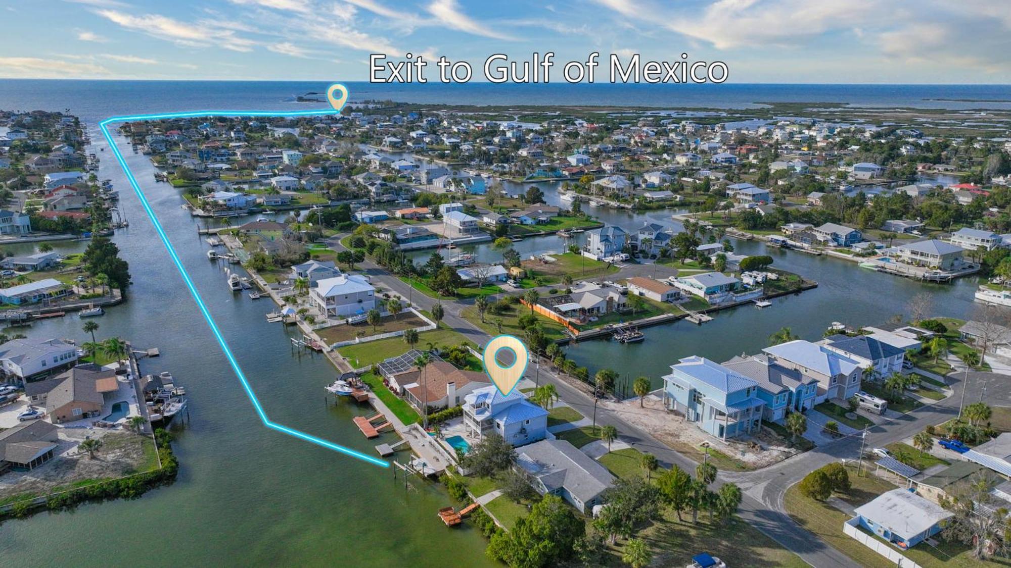 5 Bed3Bath Waterfront Pool Home With Full Gym, Office, And Heated Pool! Hernando Beach Exterior photo